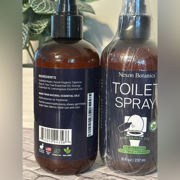 Nexon Botanics Toilet Spray - lemongrass, tea tree&orange - 2 8 fl ozs bottles - Picture 1 of 3